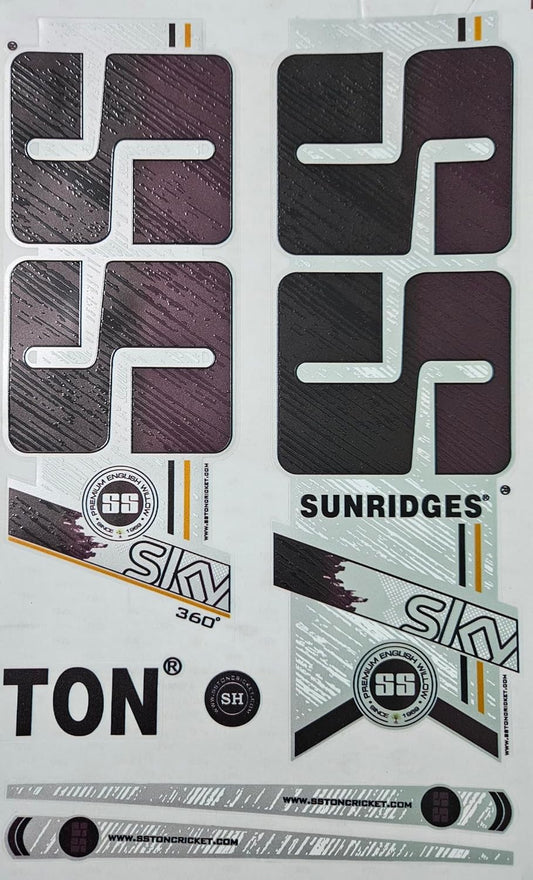 AYN Cricket Bat Sticker 4D Digital Embossed English Willow Fiber Tape Sports Accessories Protection,SKY Purple